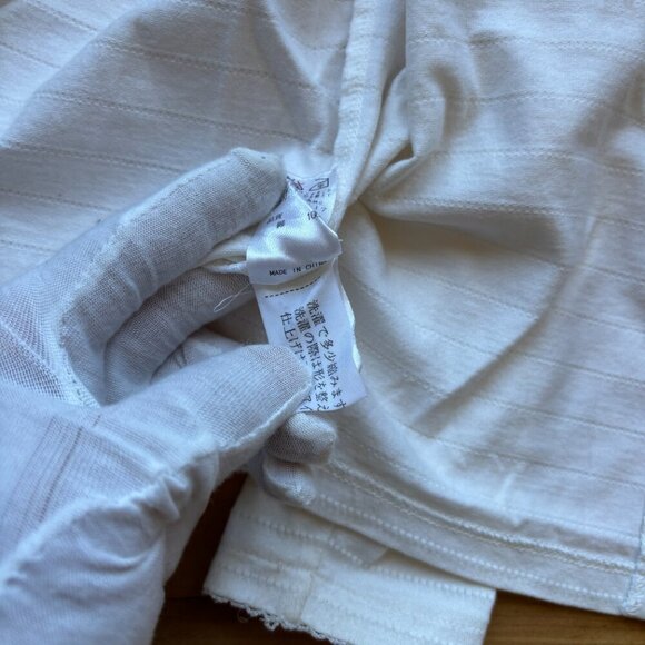 Kumikyoku FAM Girls White Knit Cardigan Sweater Size 120 (US 6) - Picture 7 of 11